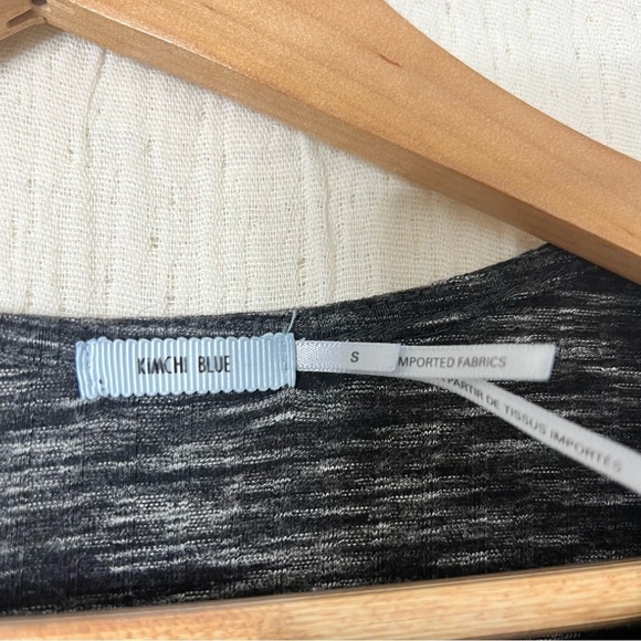 UO Kimchi Blue Long Sleeve Wrap Midi Dress - Gray S Small - Urban Outfitters - Picture 5 of 7